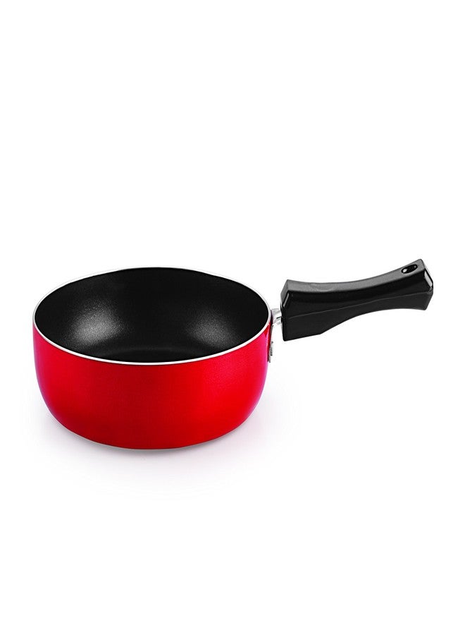 Nirlon Aluminium Non-Stick Frying Pan, 22 cm, Red and Black - Image 3